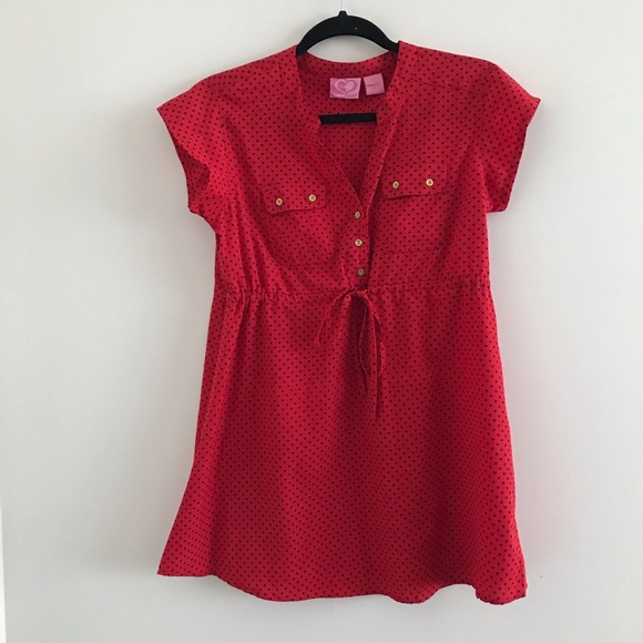 Red Maternity Top - Picture 2 of 6